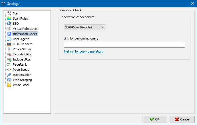 SiteAnalyzer, Yandex XML