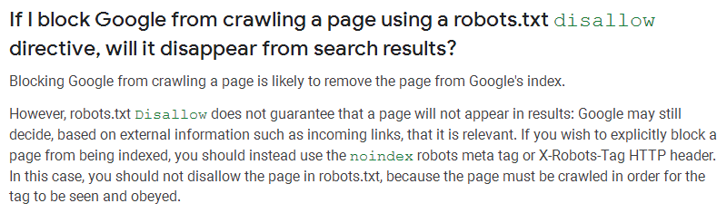 Google might index pages that were blocked from being indexed in the robots.txt