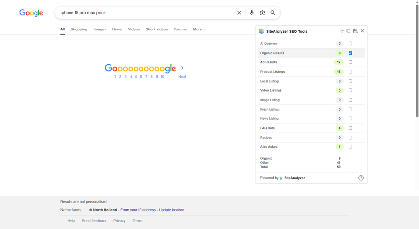 How to OFF Google Ads in SERP