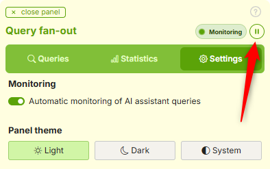 Disabling Automatic Monitoring Query Fan-Out