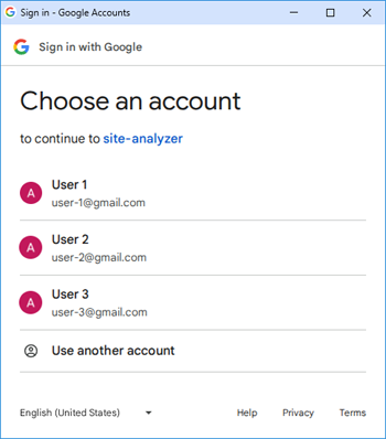 Authorizing in the Google Search Console module