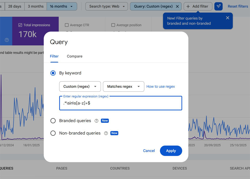 40 SEO Tips for Regex filters in Google Search Console