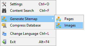 SiteAnalyzer, 世代Sitemap.xml