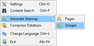 SiteAnalyzer, Pembuatan peta situs.xml