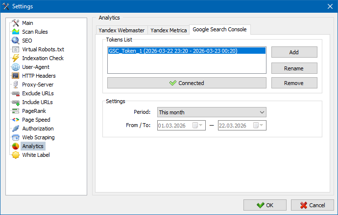 Setting up analytics systems